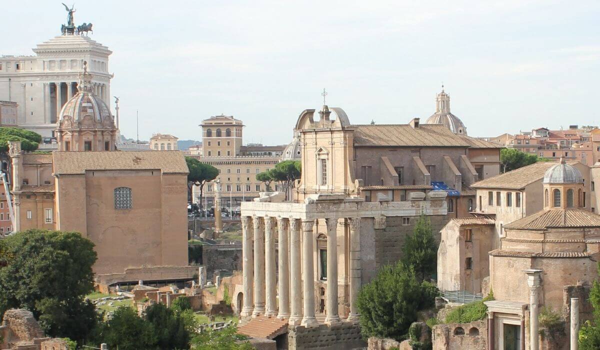 The Temple of Saturn in Rome