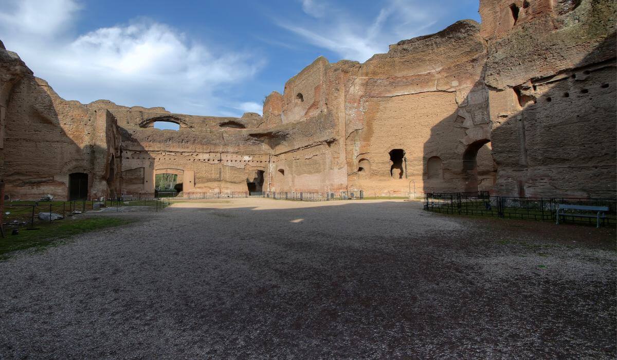 Baths Caracalla Caelian Hill in Rome